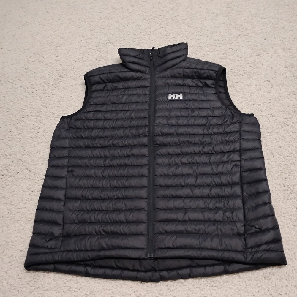 Helly Hansen Vest Mens XL Black Puffer Ski Designer Sirdal Insulator Jacket
